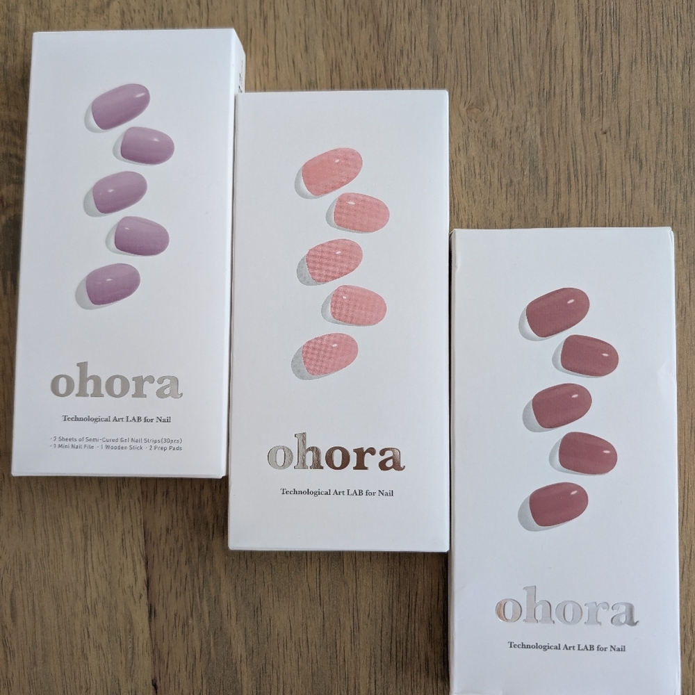 Women Makeup Press-On Nails - Pink & Mauve Shades